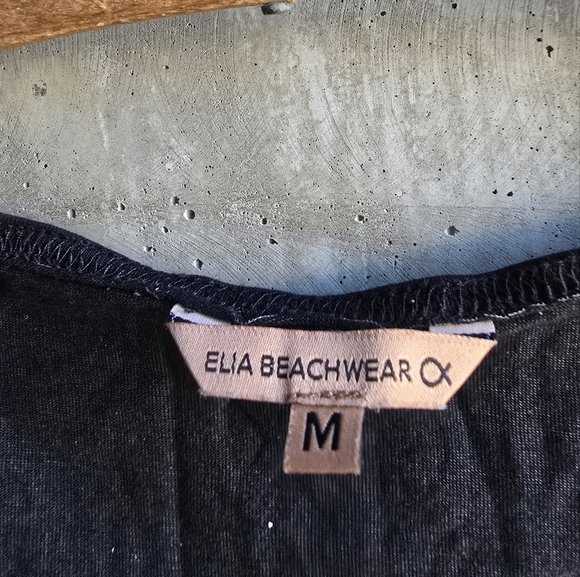 ELIA Beachwear tank top dark grey size M - Picture 2 of 8
